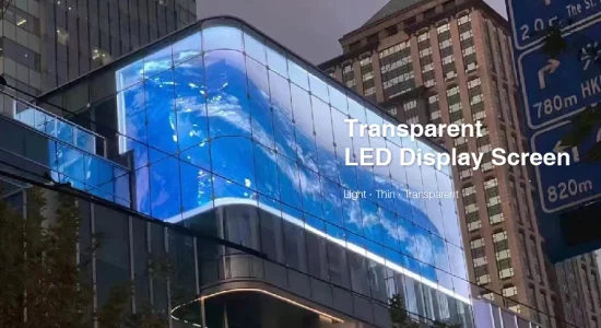 최고 경량 투명한 발광 다이오드 표시 광고 영상 벽